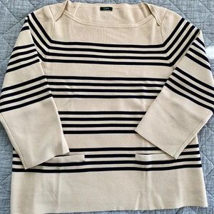 J. Crew Boatneck Striped Sweater M/L